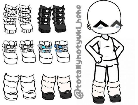 Gacha Leg Warmers Base, Gacha Custom Clothes Base, Gacha Shoes Base, Gacha Outfit Base, Gacha Clothes Drawing, Gacha Shoes, Gacha Custom Clothes, Gacha Bases, Gacha Base