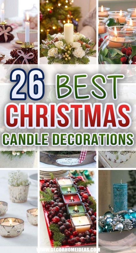 Christmas Candle Centerpieces, Christmas Dining Table Decorations, Christmas Candleholders, Christmas Candle Crafts, Christmas Candle Rings, Dining Table Decorations, Christmas Candle Centerpiece, Tree Centerpiece, Candle Decorations