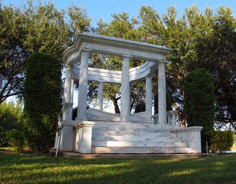 *Jackie Gleason - outdoor mausoleum at Our Lady of Mercy Catholic Cemetery in Miami. At the base is the inscription, "And Away We Go." Famous Gravestones, Our Lady Of Mercy, Famous Tombstones, Jackie Gleason, Cemetery Monuments, Cemetery Headstones, Famous Graves, Grave Markers, Old Cemeteries