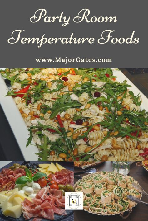 When planning a party or event you have to consider room temperature foods that serve well that can be eaten throughout the event. Warm food is harder to keep warm than cold foods are to keep cold. You can always sit a variety of platters on ice with little to no expense. I will offer suggestions for room temperature foods that serve well throughout a party or event. #party #partyfood #food Cold Dinner Party Ideas, Cold Tail Gate Food Ideas, Cold Food Platters, Cold Reception Food, Keep Party Food Cold, Cold Lunch Buffet Ideas, Cold Entrees For Party, Food Served Cold, Cold Catering Ideas