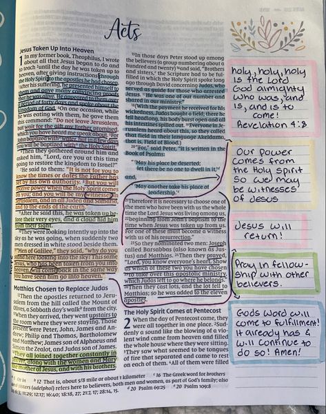 The Book Of Acts Bible Study, Acts 1 Bible Journaling, Book Of Acts Bible Journaling, Book Of Acts Bible Study, Book Of Acts Bible, Acts Bible Journaling, Acts Bible Study, Bible Annotations, Uni Recipes