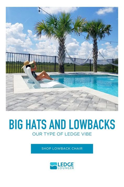 Signature Lowback Chair in 2022 | Outdoor, Pool patio, Pool Tanning Ledge Chairs, Pools And Patios, Ledge Lounger, Florida Pool, Big Hats, Outdoor Pool Area, Pool Finishes, Backyard Dreams, Pool Chairs