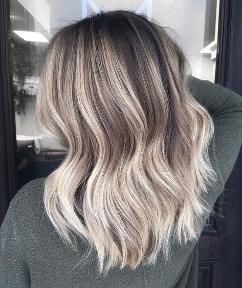 Cool-Toned Ash Blonde Hair with Waves Cool Ash Blonde Balayage, Ash Blonde Hair Dye, Ash Blonde Hair Balayage, Blonde Ideas, Cool Ash Blonde, Ashy Hair, Highlight Ideas, Hair Highlight, Ash Blonde Hair Colour