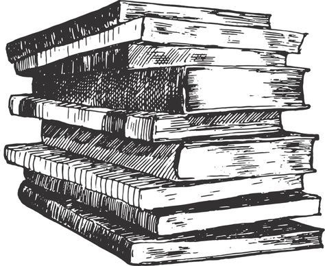 Browsing Libraries - Emerald Coast Magazine - April - May 2016 Stack Of Books Sketch, Books Sketch, Observational Drawing, Pile Of Books, Sketch Books, Vector Sketch, Emerald Coast, Sketch Illustration, Book Drawing