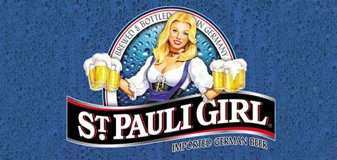 Scotch Whiskey Cocktails, St Pauli Girl, Beer Wallpaper, Beer Stickers, St Pauli, Beer Girl, Beer Ad, Beer Brewery, Bar Displays