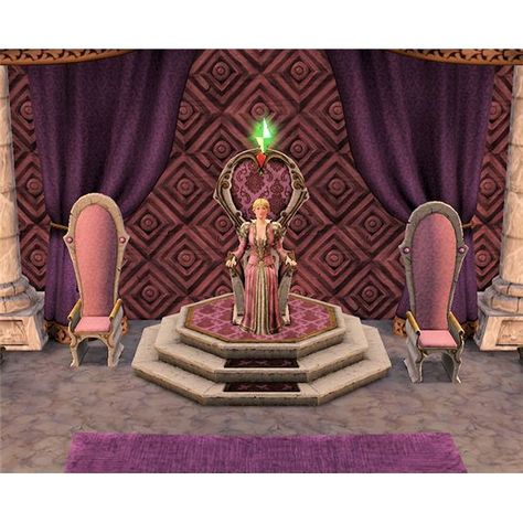 Medieval Castle Throne Room | the throne room must have the throne in the center area when sims ... Sims 4 Throne Room, Sims Medieval Throne Room, Sims 4 Throne, Medieval Throne Room, Sims 4 Medieval Cc Furniture, Castle Throne Room, Medieval Throne, Ts4 Medieval, Game Of Thrones Decor