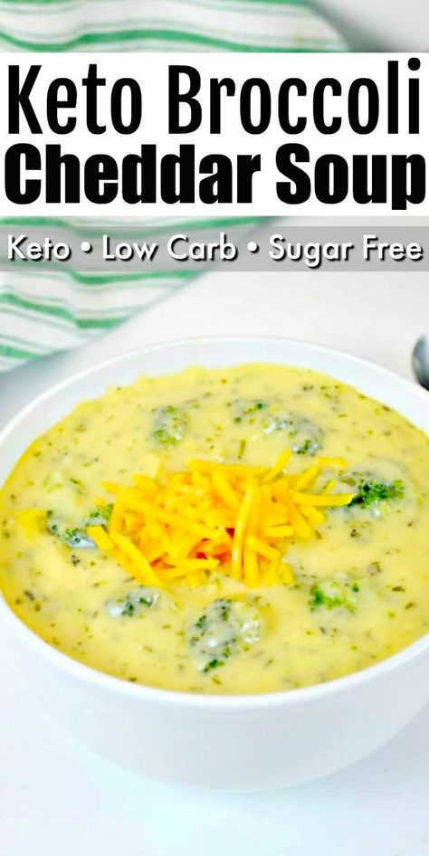 Keto Broccoli Cheddar Soup, Easy Broccoli Cheddar Soup, Keto Broccoli, Low Carb Soup Recipes, Keto Soup, Broccoli Soup, Broccoli Cheese Soup, Low Carb Soup, Broccoli Cheddar Soup