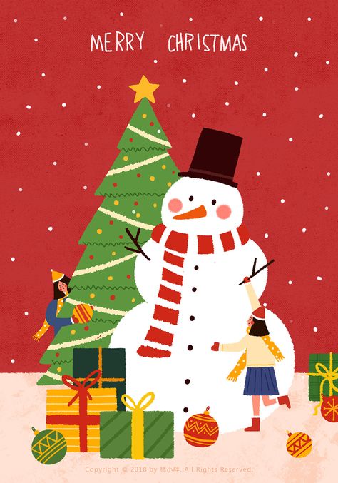 Merry Christmas Images Free, Xmas Gif, Kid Drawing, Merry Christmas Poster, Christmas Wallpapers, Christmas Phone Wallpaper, Illustration Branding, Merry Christmas Images, Christmas Card Crafts