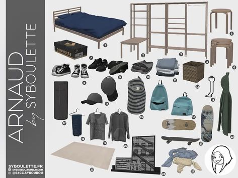 Arnaud bedroom cc sims 4 – Syboulette Custom Content for The Sims 4 Male Room Cc Sims 4, The Sims 4 Cc Furniture Pool Patreon, Sims 4 Cc Male Decor, Sims4 Cc Decor Patreon, Sims 4 Cc Furniture Bedrooms Teens Boys, Sims 4 Cc Male Bedroom, Sims 4 Cc Male Room Decor, Sims 4 Male Decor Cc, Sims 4 Male Bedroom Cc