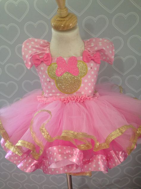 Minnie Mouse Birthday Dress, Tutu Dress Pink, Minnie Mouse Tutu Dress, Minnie Mouse Tutu, Minnie Dress, Minnie Mouse Costume, Minnie Mouse Theme, Mouse Dress, Minnie Mouse Dress