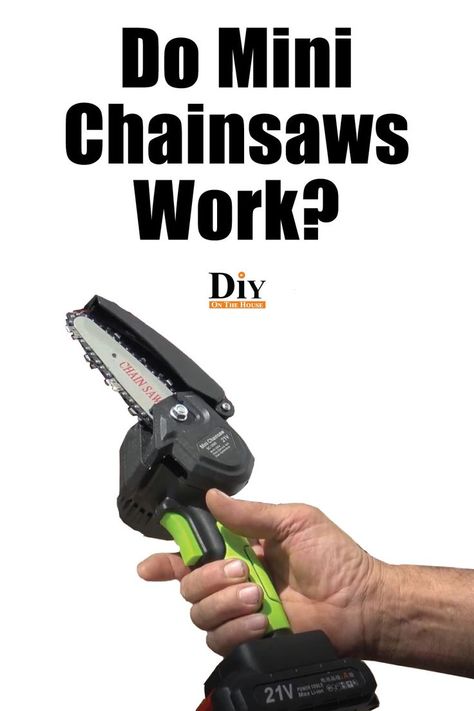 This mini chainsaw review helps answer the question 'Do Mini Chainsaws Work'? We have over 75 trees and we put the mini chainsaw to the test! #diyonthehouse #minichainsaw #treetrimming Chainsaw Reviews, Mini Chainsaw, Electric Chainsaw, Answer The Question, Work Diy, Yard Work, Planting Vegetables, The Test, Container Plants