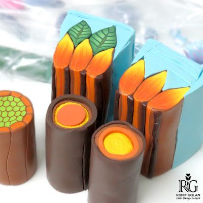 How To Make Polymer Clay Canes, Polymer Clay Flower Cane, Polymer Cane Tutorial, Polymer Clay Inspiration, Clay Canes Tutorial, Polymer Techniques, Polymer Cane, Polymer Clay Beads Diy, Polymer Canes