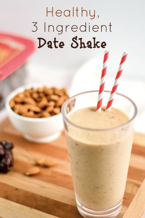 Date Recipes Healthy, Date Shake, Date Smoothie, Banana Breakfast Smoothie, Smoothies Bowls, Dairy Free Smoothies, Food Doodles, Date Recipes, Cold Desserts