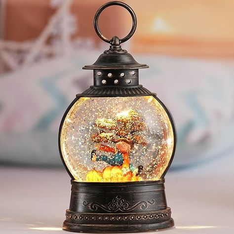 Fall Snow Globes, Light Up Snow Globe Lantern with Scarecrow Pumpkin, 6H Timer, USB & Battery Operated Fall Decorations for Autumn Thanksgiving Harvest… Fall Snow, Scarecrow Pumpkin, Globe Lantern, Basement Room, Thanksgiving Harvest, Fall Scarecrows, Autumn Thanksgiving, Holiday Display, Harvest Decorations