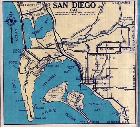 Old San Diego map. Use hearts for big life events (first kiss, proposal, etc.) Map Of San Diego, San Diego Graphic Design, San Diego Wallpaper, San Diego Map Art, San Diego Aesthetic, Solo Summer, Gallary Wall, San Diego Map, San Diego Tattoo