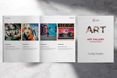 Art Catalogue Design Layout, Art Gallery Brochure, Art Catalogue Design, Exhibition Catalogue Design, Catalog Layout, Catalog Design Layout, Catalog Ideas, Catalogue Layout, Gallery Artwork