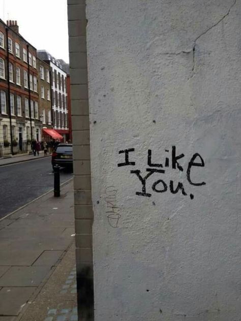 Aesthetic Indie Hipster on Facebook Graffiti Artwork, I Like You, White Wall, American Horror Story, Grunge Aesthetic, Powerful Words, Pretty Words, Matilda, The Words