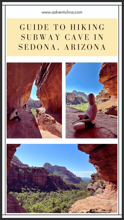 How to hike Subway Cave in Sedona Arizona Subway Tunnel, Arizona Adventure, National Park Vacation, Cave In, Sedona Az, Sedona Arizona, Sedona, The Details, Summer Vacation