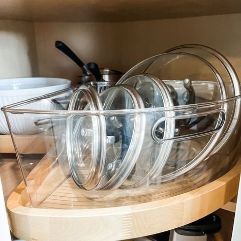 Organizing Lazy Susan Cabinet, Lazy Susan Storage Ideas, Organize Lazy Susan Cabinet, Lazy Susan Organization Ideas, Lazy Susan Kitchen Cabinet, Organize Pots And Pans, Kitchen Lazy Susan, Lazy Susan Cabinet, Lazy Susan Kitchen