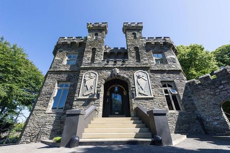 £3.95m Douglas, ISLE OF MAN. Gothic Castle for Sale - Castleist Medieval Tower, Gothic Castle, Tower Design, Irish Sea, Gothic Design, Guest Cottage, Formal Gardens, Medieval Castle, Architectural Features