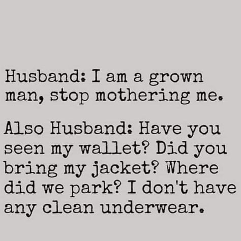 I make him crazy with all the questions and reminding him of things... he appreciates me jumping in and helping him remember ev-er-y-thing, but dang this is hilarious 😂 #lineman #linewife #linelife #lineloveco Funny Love Quotes For Husband, Mommy Memes, Love Quotes For Husband, Funny Love Quotes, Husband Quotes From Wife, Funny Wife, Humor Hilarious, Love Husband Quotes, Wife Quotes