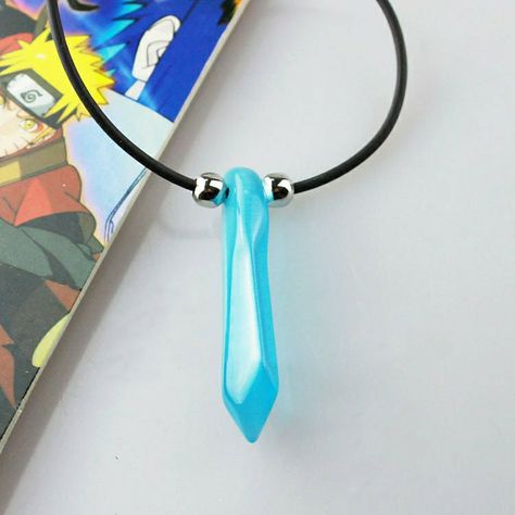 Tsunade Necklace, Naruto Hokage, Naruto Merchandise, Jade Necklace Pendant, Lady Tsunade, Blue Crystal Necklace, Cute Love Memes, Anime Jewelry, Anime Store