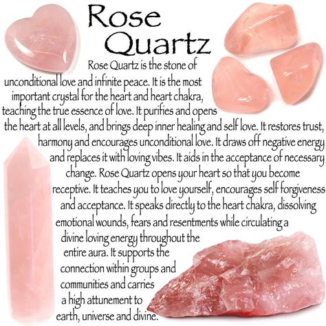 Rose Quartz Stone Meaning, Witch's Kitchen, Rose Quartz Meaning, Quartz Meaning, Minerals Crystals Stones, Rock Identification, Crystal Healing Chart, Spiritual Awakening Signs, Stone Properties