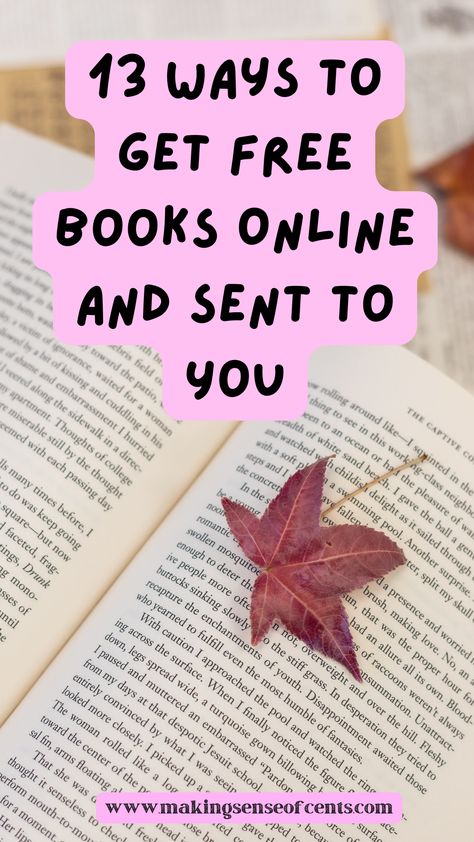 13 Ways To Get Free Books Online And Sent To You. Want to learn how to get free books sent to you? Here are 13 ways to get free books online and offline, children's books, adult, and more! How to get free books sent to you, How to get free books for students, how to get free books (hard copy), How to get free books from publishers Links To Download Books For Free, Free Classes Online, Books For Students, Free Online Education, Get Free Stuff Online, Nursing Home Activities, Book Swap, Starting A Book, Books For Free