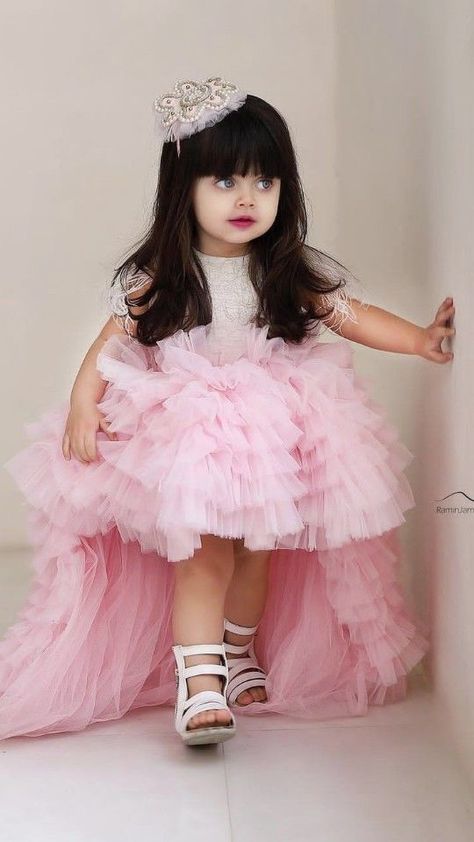 Net Frocks, Crochet Baby Girls, Dress Baby Girl, Long Frocks, Crochet, Pink, Design