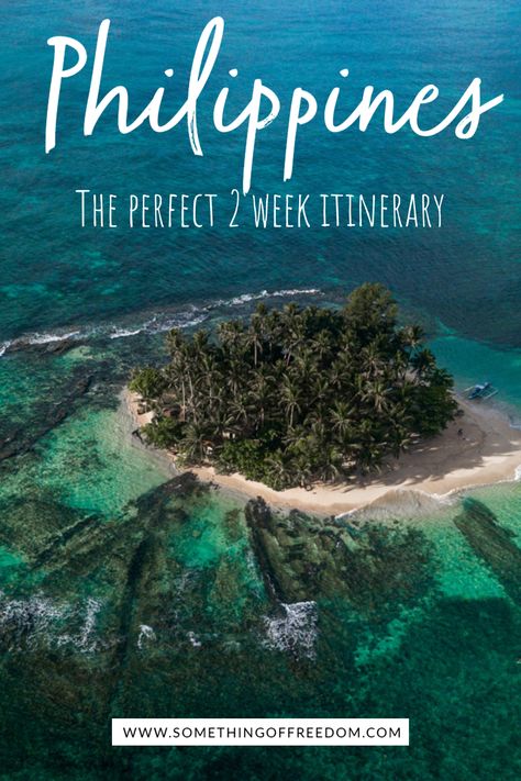 The perfect 2 weeks Philippines itinerary Philippines Itinerary, Phillipines Travel, Balcony Painting, Spring Travel Destinations, Philippines Palawan, Philippines Vacation, Philippine Map, Philippines Beaches, Philippines Travel Guide