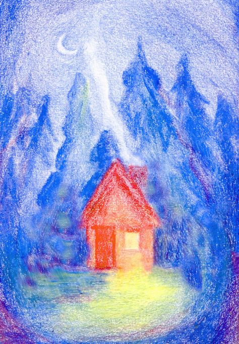 How to create a warm “Waldorf-like” homeschool home | The Art of Home Education - * - Invision Education Block Crayon Drawing, Waldorf Preschool, Wet On Wet Painting, Blackboard Drawing, Chalkboard Drawings, Crayon Drawings, Coloring Techniques, Tv Home, Toy Making