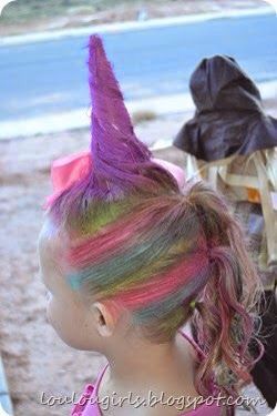 Unicorn Unicorn Hairstyle, Vocabulary Parade, Crazy Hair For Kids, Wacky Hair Days, School Hair, Crazy Hair Day, Wacky Hair, Crazy Hair Day At School, Unicorn Hair