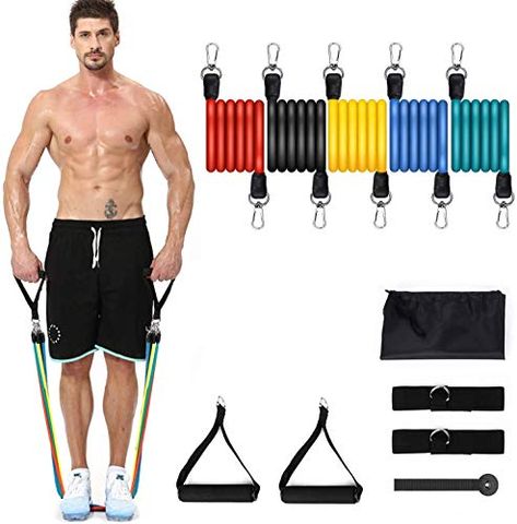 Trenjasu Resistance Bands Set , 5 Items Health Exercise Bands for Males with Health Pressure Bands,Door Anchor & Carry Bag-Residence Fitness center,Handles and Ankles for Resistance Belt(Materials: Rubber) Check more at http://inshopday.in/2022/04/26/trenjasu-resistance-bands-set-5-items-health-exercise-bands-for-males-with-health-pressure-bandsdoor-anchor-carry-bag-residence-fitness-centerhandles-and-ankles-for-resistance-beltmaterials-ru/ Workouts Men, Resistance Band Ab Workout, Workout Names, Exercise Band, Workout Bands, Resistance Tube, Band Exercises, Exercise Bands, Gym Workouts For Men