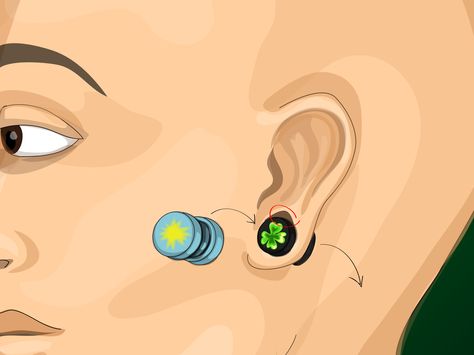 How to Gauge Your Ears -- via wikiHow.com Mermaid Jewelry Diy, Getting Your Ears Pierced, Photography Set Up, Ear Tapers, Ears Pierced, Beach Jewelry Boho, Ear Art, Piercing Studio, Makeup Clothes