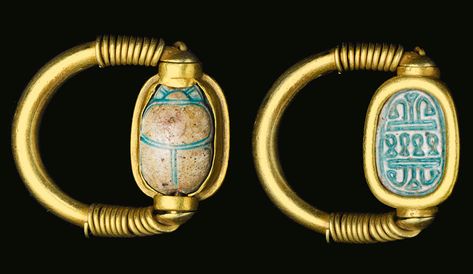 Rings Information and Price Guide - Antique Astrology Swivel Ring, Egyptian Gold, Egypt Jewelry, Ancient Egyptian Jewelry, Ancient Jewels, Ancient Jewellery, Egyptian Scarab, Egyptian Artifacts, Long Pearl Necklaces