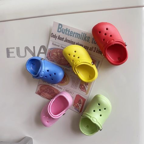 Mini Crocs Shoes Fridge Magnets, Cute Refrigerator Magnet, Creative Fridge Decoration, Funny Kitchen Decor, Crocs Shoes Lover Gifts - Etsy Funny Fridge Magnets, Cute Refrigerator, Fridge Decoration, Shoe Patterns, Chore Board, Locker Accessories, Locker Magnets, Clay Magnets, Fridge Decor