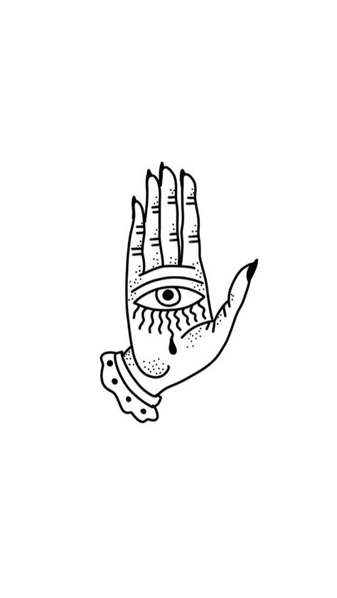 eye inside a hand | Cute tattoos, Small tattoos, Inspirational tattoos Rock Tattoo Music, Ignorant Tattoo, Abstract Tattoo Designs, Doodle Tattoo, Poke Tattoo, Line Art Tattoos, Tattoo Flash Art, Tattoo Outline, Eye Tattoo