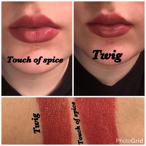 Maybelline touch of spice (Matte) is a perfect dupe for Mac Twig (satin) Maybelline Touch Of Spice Lipstick, Maybelline Touch Of Spice, Mac Twig, Liquid Lipstick Swatches, Maybelline Cosmetics, Corrective Makeup, Makeup Tuts, Touch Of Spice, Maybelline Lipstick