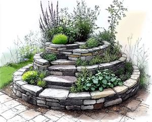 How to Build an Herb Spiral Garden | DIY Guide Spiral Herb Garden Ideas, Spiral Garden Design, Herb Garden Design Layout, Herb Spiral Garden, Xeriscape Landscaping, Herb Spiral, Spiral Garden, Gardening Projects, Herb Garden Design