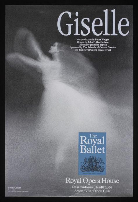 Poster | Spatt, Leslie E. | V&A Explore The Collections Giselle Ballet Poster, Ballet Poster Aesthetic, Ballet Poster Design, Ballet Asthetic, Dancer Core, Giselle Moodboard, Recital Poster, Giselle Ballet, Opera Poster