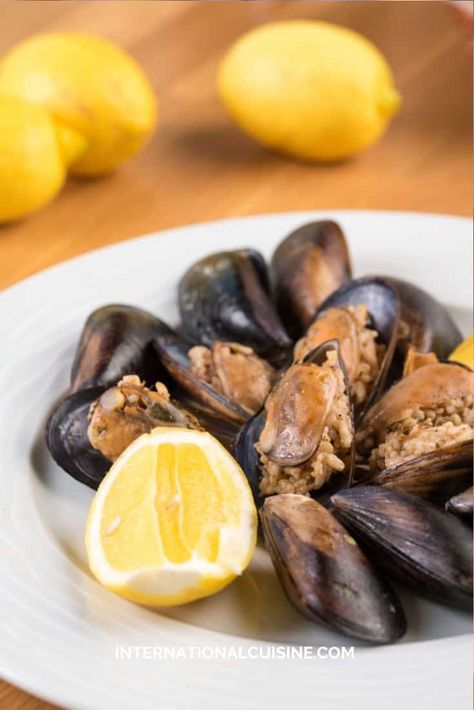 Turkish Stuffed Mussels Recipe (Midye Dolma) Stuffed Mussels, Red Lentil Soup Recipe, Mussels Recipe, Coast Line, Country Recipes, Hosting Dinner, Red Lentil Soup, Turkish Style, Red Lentil