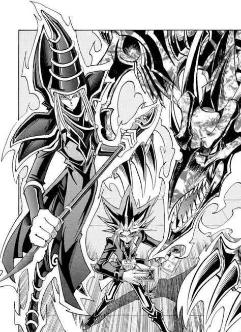 Yu Gi Oh Manga Panels, Kazuki Takahashi Art, Yugioh Monsters Art, Yugioh Manga Panels, Yugioh Manga, Yugioh Tattoo, Dragon Manga, Yugioh Art, Yugioh Collection