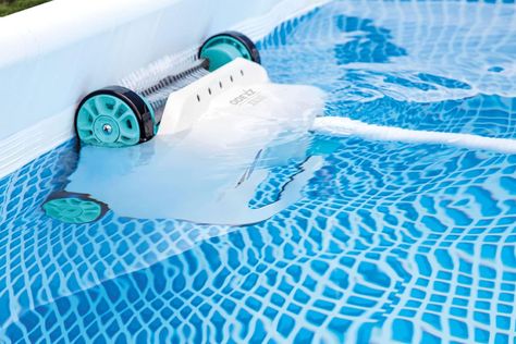 Wow—This Robotic Pool Cleaner ‘Climbs the Walls With Ease’ and Is 41% Off Backyard Pool Parties, Piscina Intex, Pool Vacuum Cleaner, Big Pools, Intex Pool, Robotic Pool Cleaner, Automatic Pool Cleaner, Pool Vacuum, Pool Boy