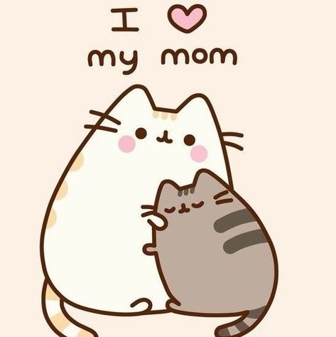 Katt Grejer, I Love My Mom, Pusheen Cute, Love My Mom, Chat Kawaii, Cute Bunny Pictures, Cute Easy Doodles, Pusheen Cat, Cute Cats Photos