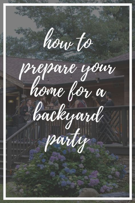 I love hosting parties in our backyard and have learned a lot about planning parties at home over the past few years. Here is how to prepare your home for a backyard party this summer. | Camels & Chocolate Outdoor Party Seating Ideas Cheap, Retirement Party Setup, Outdoor Party Lights Backyards, How To Set Up Backyard For Party, Backyard Cookout Party Setup, Backyard Setup For Party, Large Backyard Party, Preparing For A Party At Home, Hosting Backyard Party