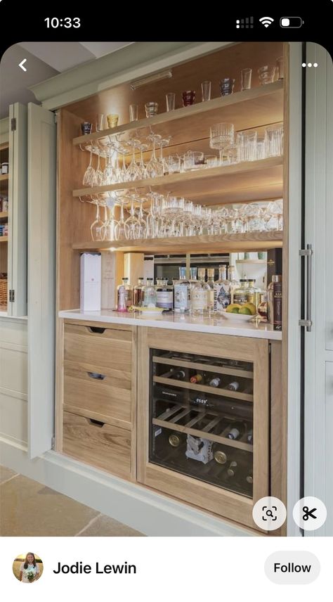 Built In Wine Cabinet Ideas, Hidden Bar Cabinets For Home, Wet Bar Cabinets Built Ins, Hidden Wet Bar, Hidden Bar Ideas For Home, Bar Cabinets For Home, Hidden Bar Cabinet, Hidden Cupboard, Built In Bar Cabinet