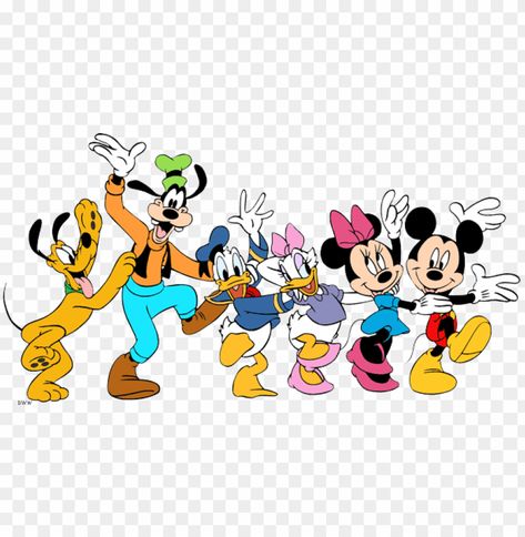 Mickey And Friends Svg, Disney Clipart Free, Disney Png Free, Friends Svg Free, Disney Ceramics, Cool Mickey Mouse, Disney Clip Art, Animated Disney Characters, Birthday Tarpaulin Design