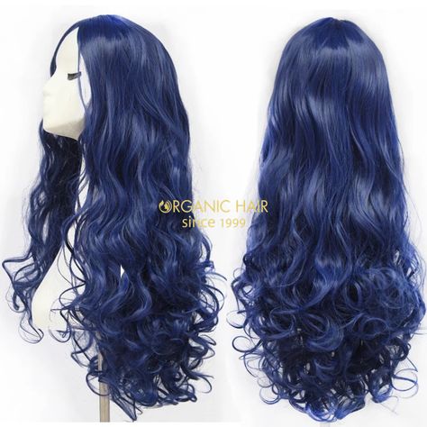 synthetic full lace wigs large stock wig sale Blue Hair Wig, Dark Blue Wig, Dark Blue Hair, Wig Party, D Images, Blue Wig, Beauty Forever, Hair Color Blue, Lace Hair