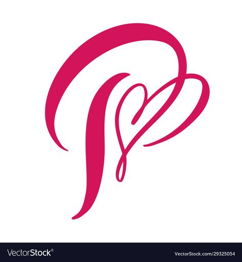 P Tattoo Letter Design, P Design Letter, Letter P Calligraphy, P Tattoo Letter, P Letter Tattoo, P Calligraphy, P Letter Design, Floral Monogram Letter, Makeup Logo Design