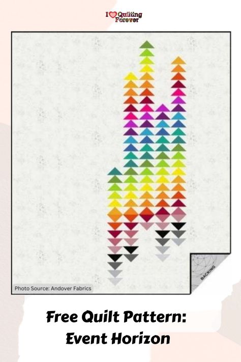 Free Quilt Pattern: Event Horizon Flying Geese Quilting Designs, Flying Geese Quilt Pattern, Geese Quilt Pattern, Vintage Samplers, Bee In My Bonnet, Event Horizon, Andover Fabrics, Fat Quarter Shop, Flying Geese